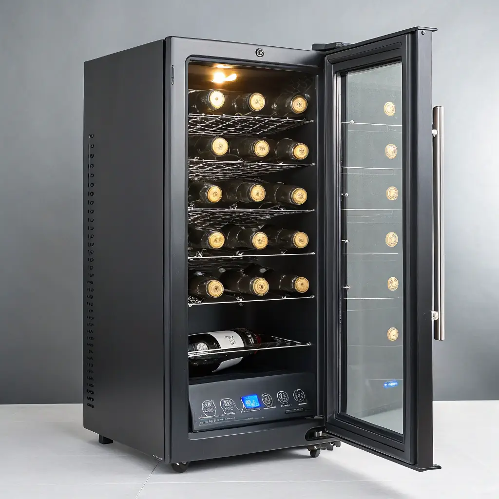 Sleek 20-Bottle Wine Cooler