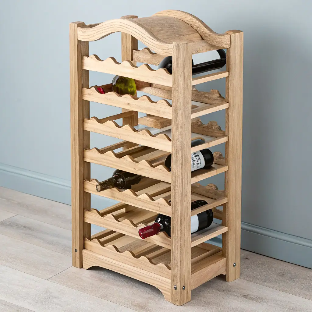 Wooden Wine Rack for 12 Bottles