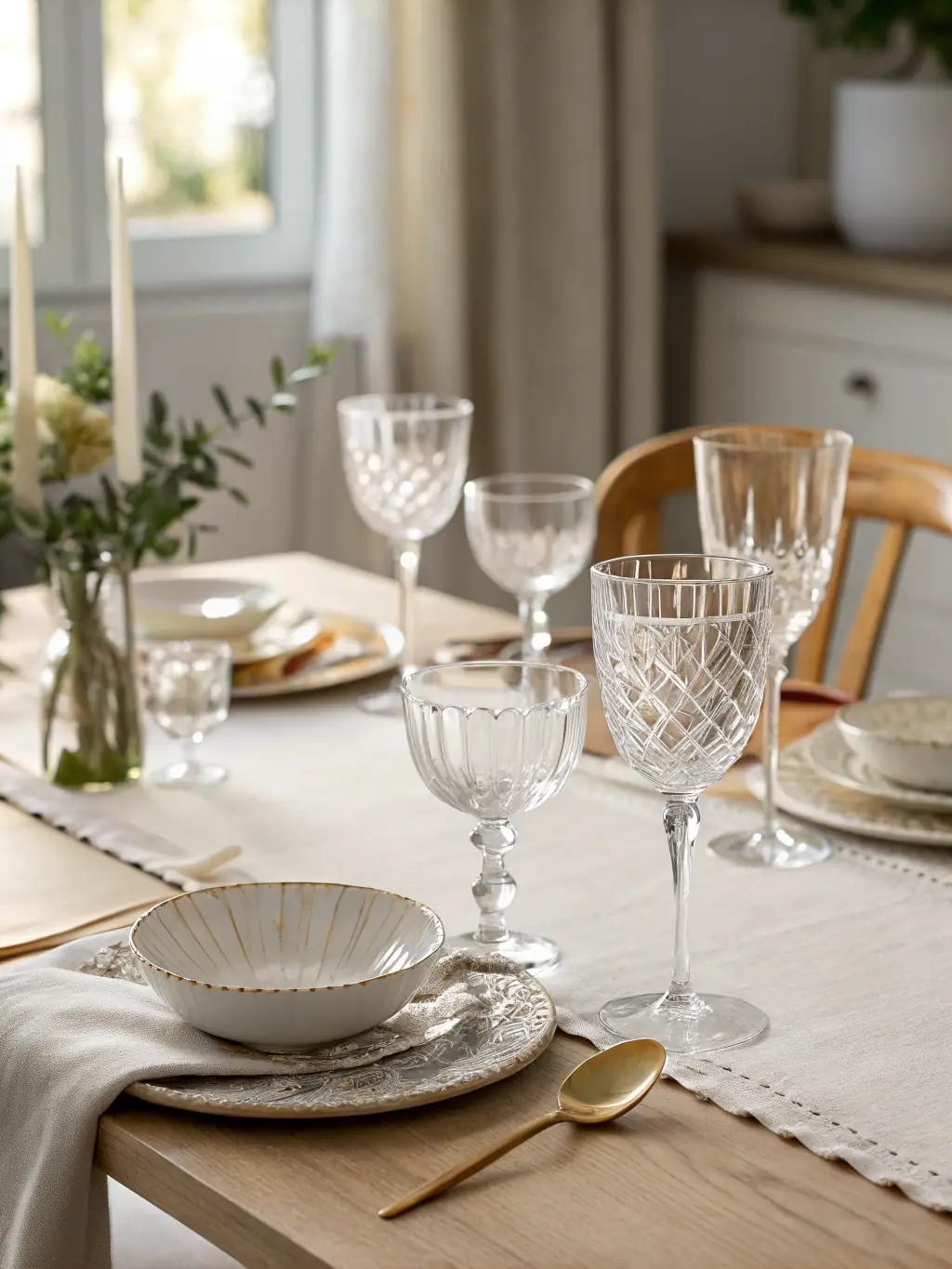 A photo of the Elegant Wine Glass Holder, displaying its polished metal finish and curved design, showcasing how it securely stores and displays wine glasses.